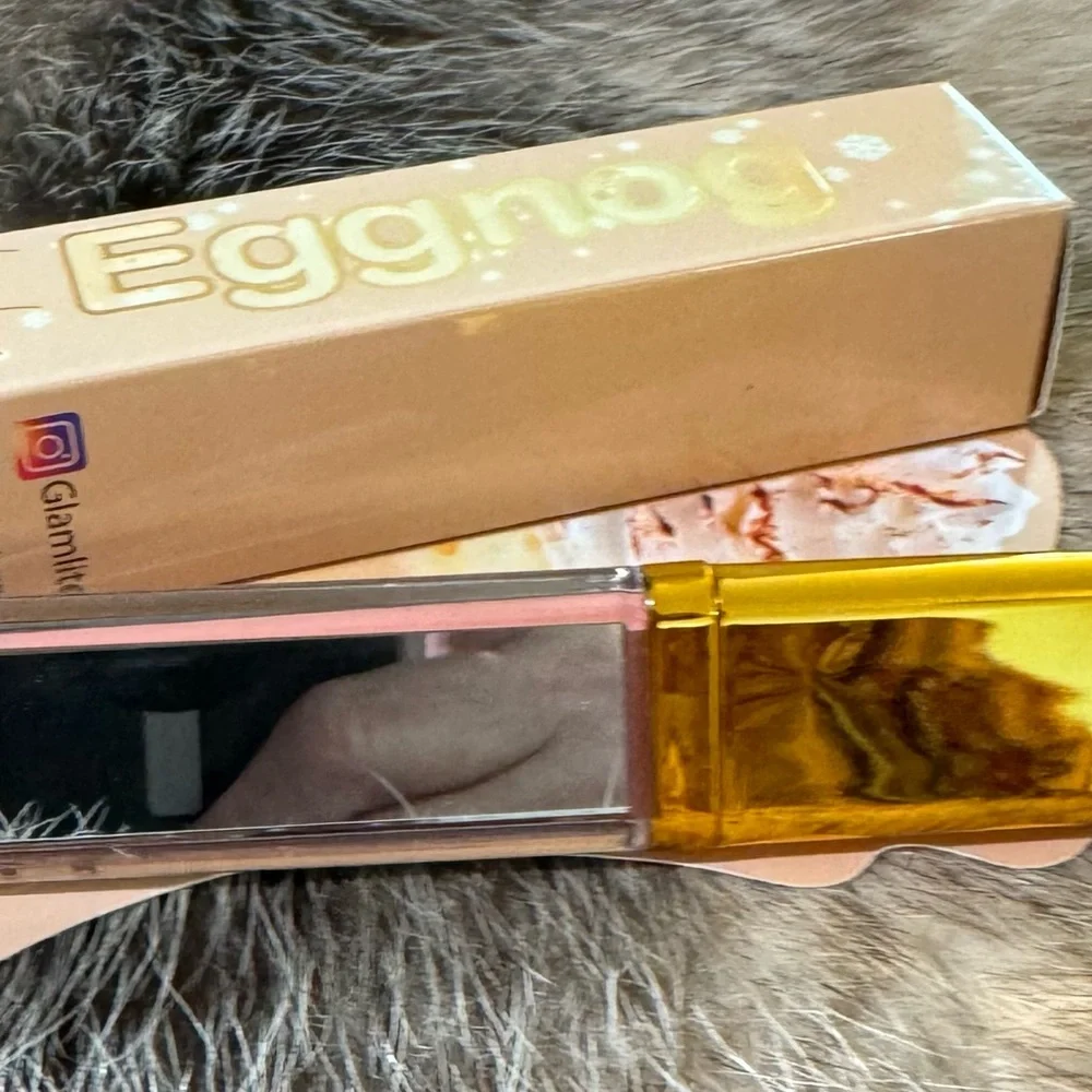 Lot of 3 “Glamlite” Lip Gloss with Mirror on‎ Side. Shade-Eggnog ~ NIB